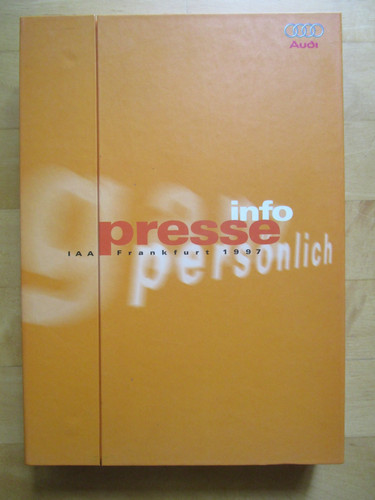 Cartella stampa audi - stampa, 1997